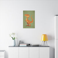 Whimsical Dinosaur Illustration Art for Kids' Rooms