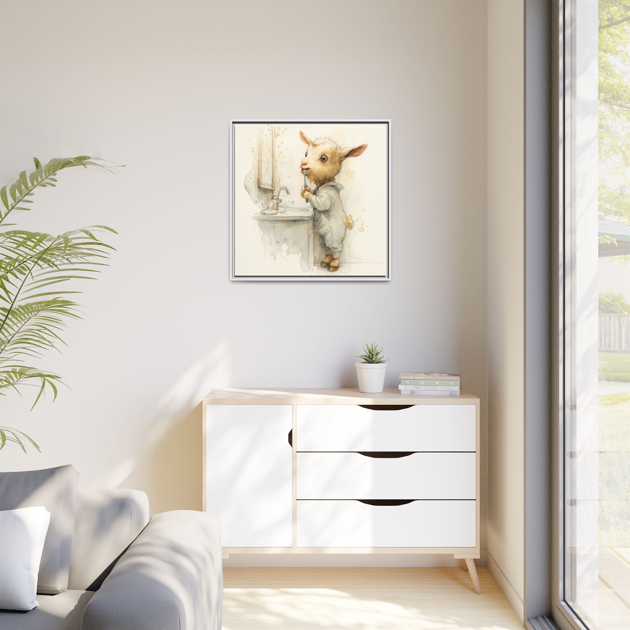 Whimsical Goat Art | Perfect for Children's Rooms