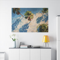 Tropical Palm Trees Artwork | Vibrant Coastal Landscape