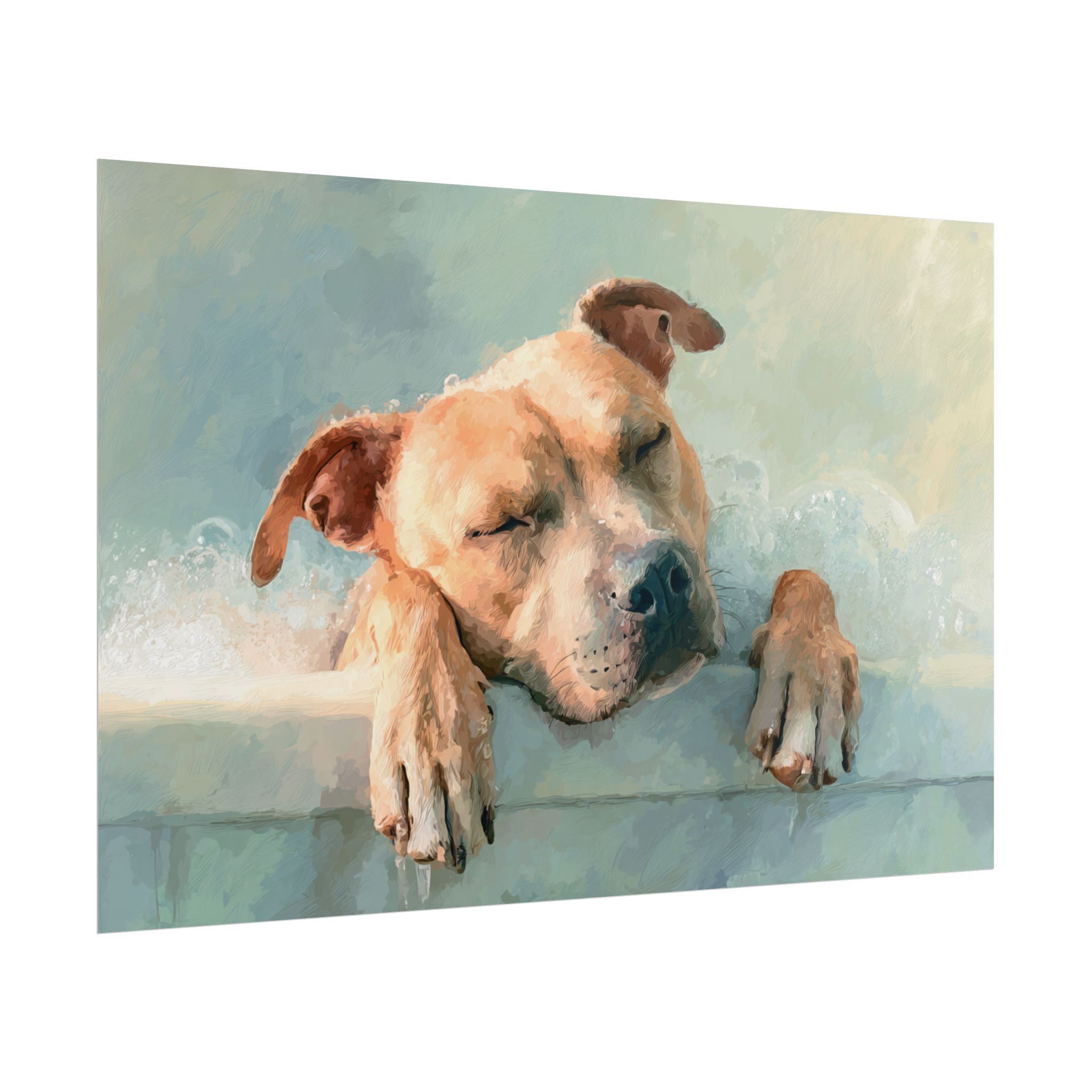 Calming Canine Portrait - Serene Dog Art Print