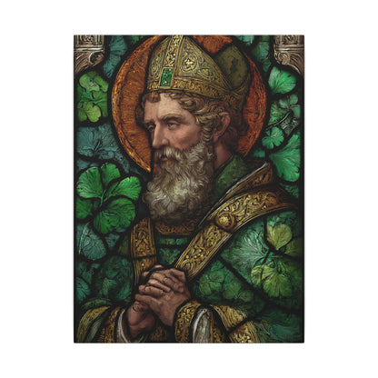 Saint Artwork | Irish Heritage Art | Traditional Green Tones