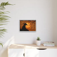 Serene Silhouette of Contemplation | Asian-Inspired Artwork