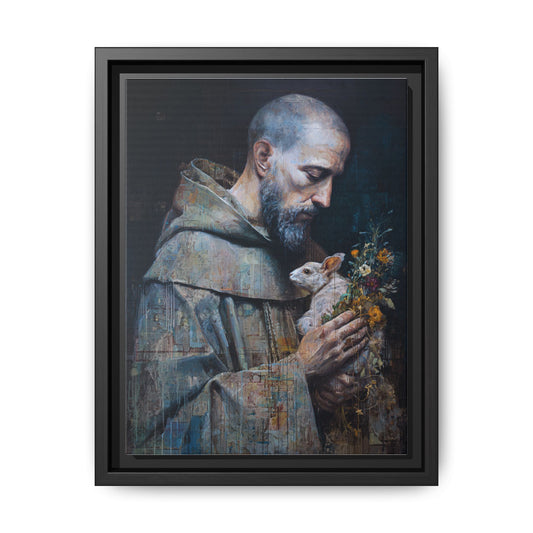 Saint Francis and Rabbit Artwork - Nature Inspired Wall Art