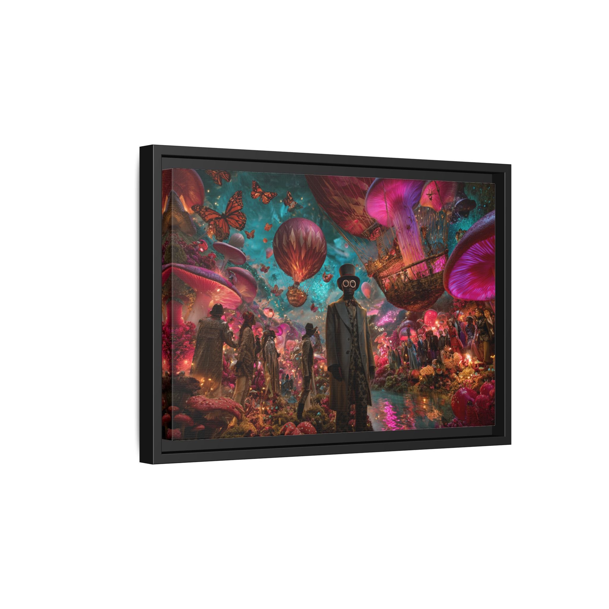 Whimsical Hot Air Balloon Fantasy Artwork | Surreal Landscape
