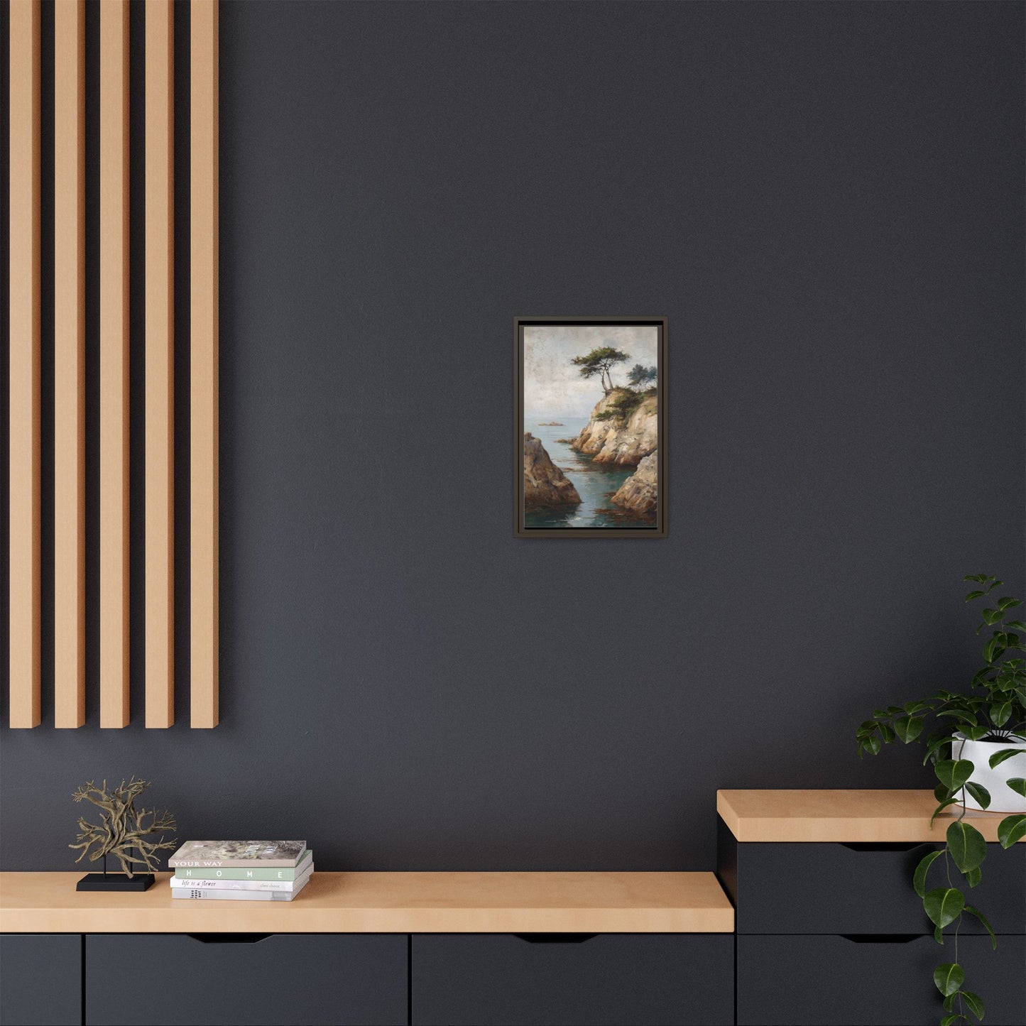 Tranquil Coastal Landscape Art - Soothing Wall Decor