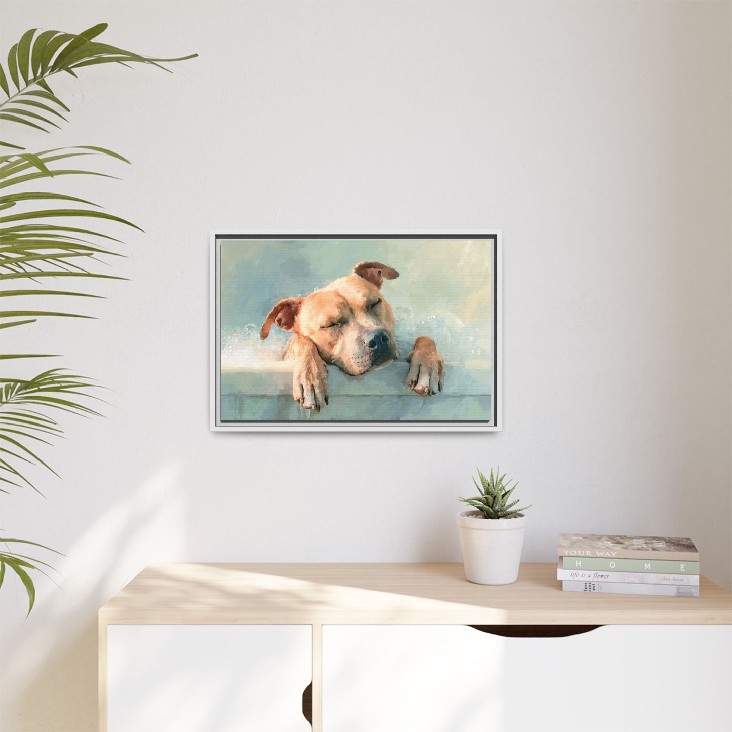 Calming Canine Portrait - Serene Dog Art Print