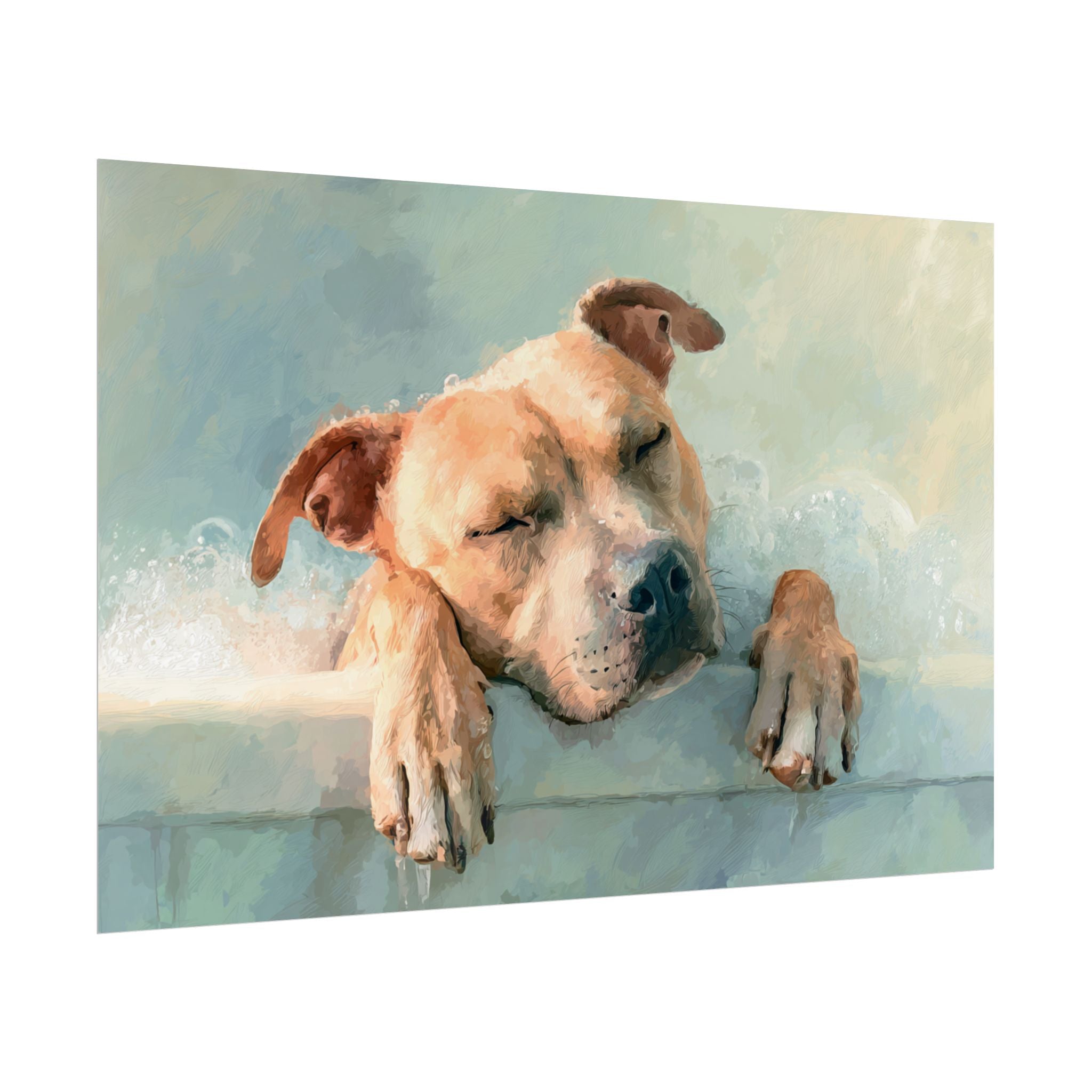 Calming Canine Portrait - Serene Dog Art Print