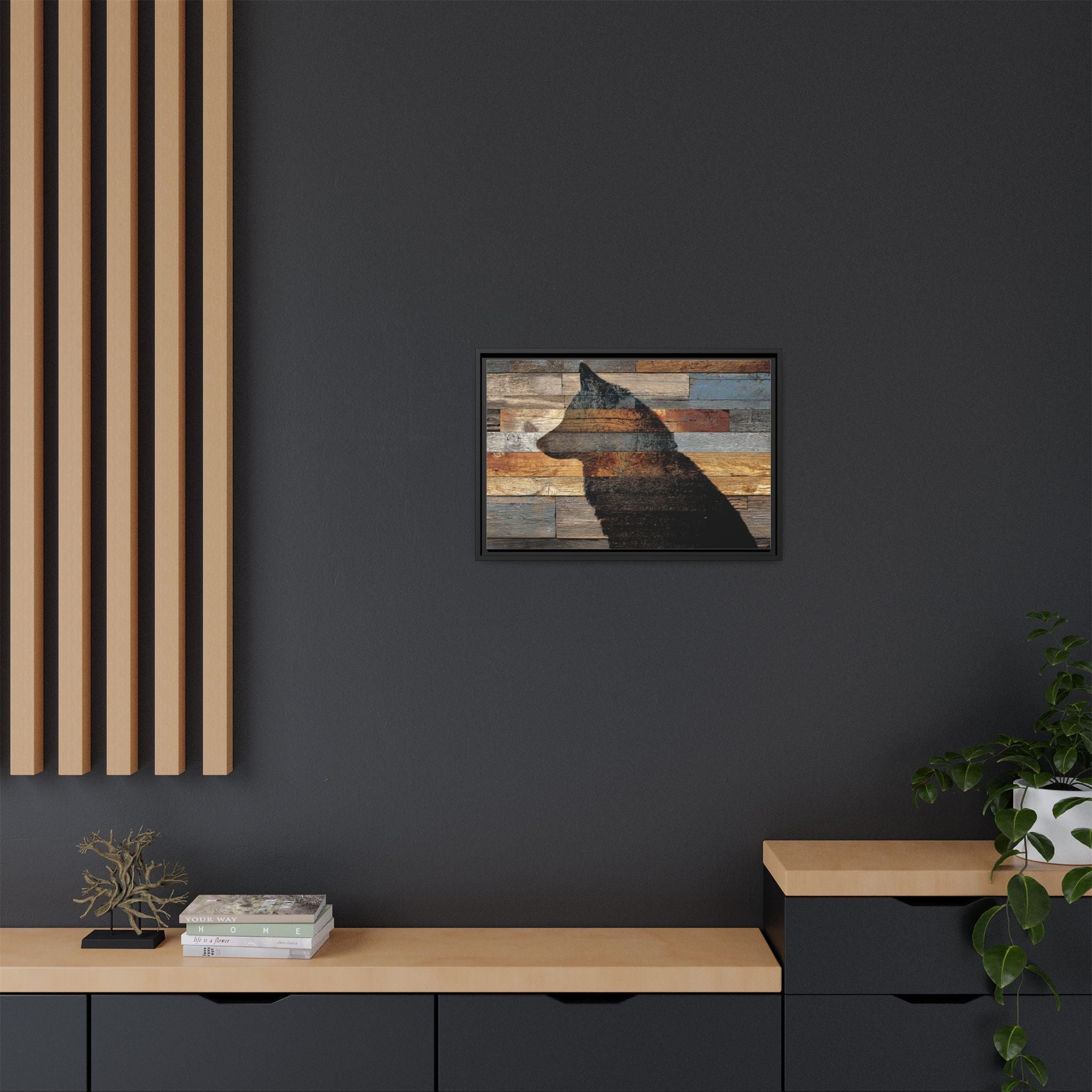 Rustic Wolf Silhouette Wall Art | Nature Inspired Decor