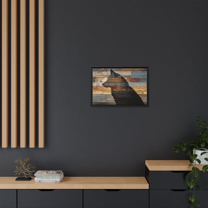 Rustic Wolf Silhouette Wall Art | Nature Inspired Decor