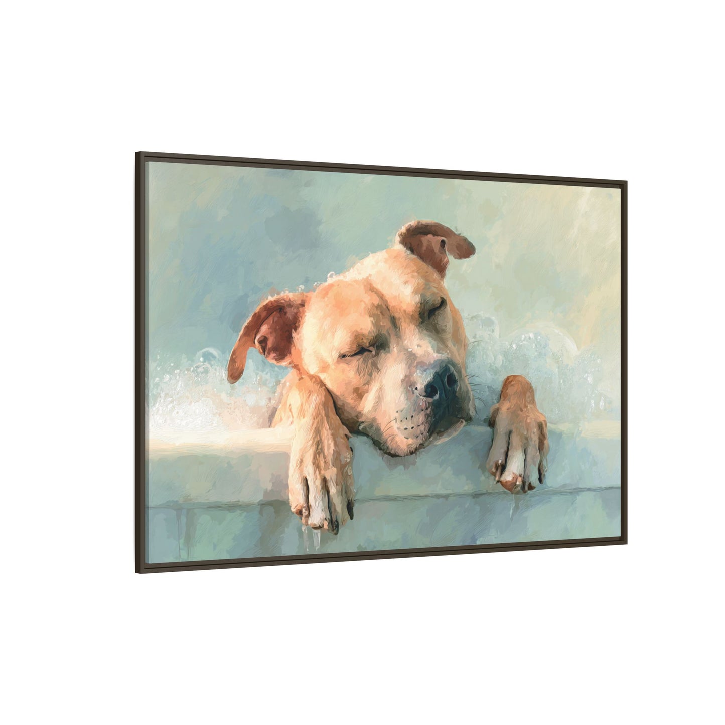 Cozy Dog Portrait | Serene Animal Artwork for Warm Spaces