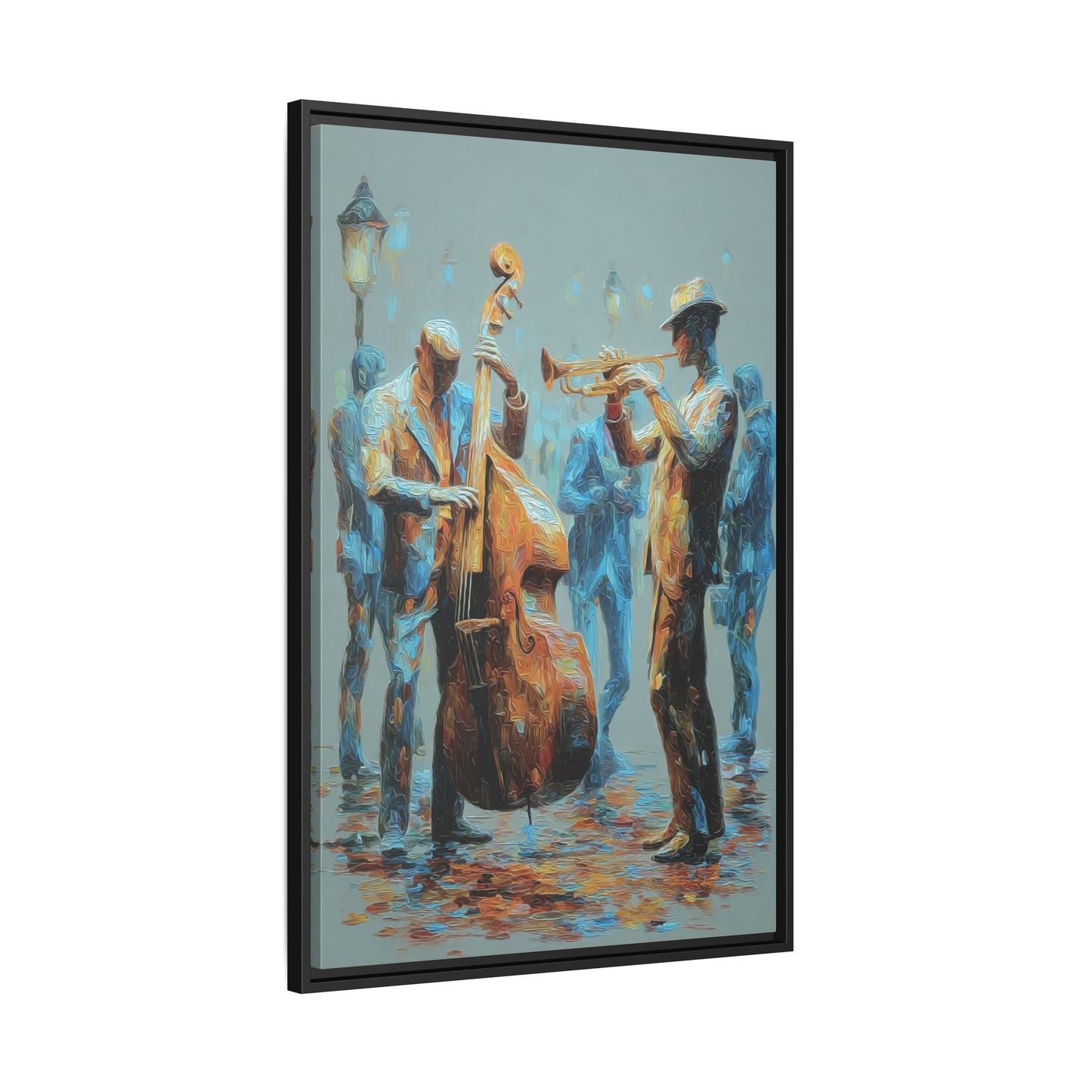 Colorful Jazz Musicians Art for Music Enthusiasts