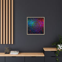 Aztec Mandala Wall Art - Colorful Cultural Decor