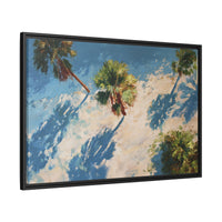 Tropical Palm Trees Artwork | Vibrant Coastal Landscape