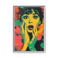 Surreal Pop Art Woman – Vibrant Modern Wall Art