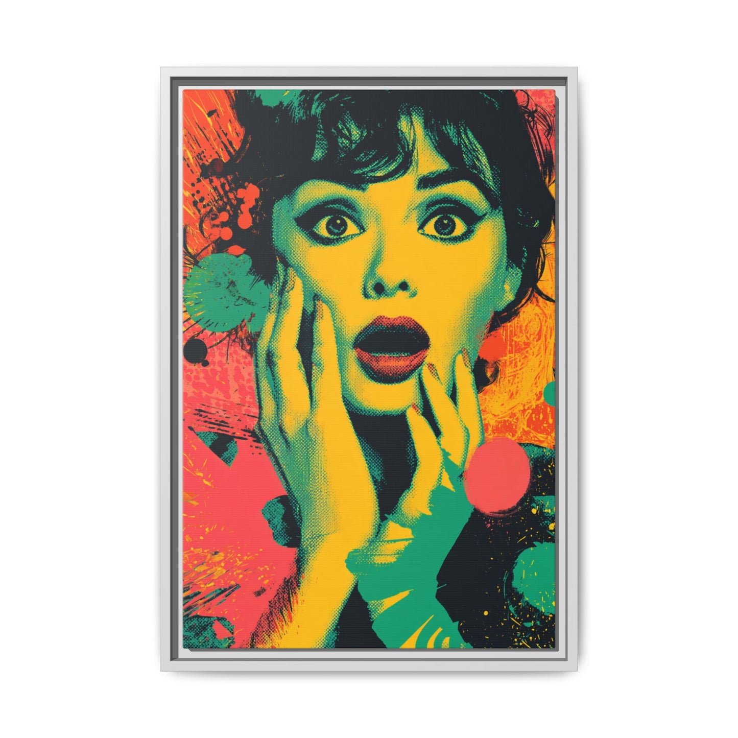 Surreal Pop Art Woman – Vibrant Modern Wall Art