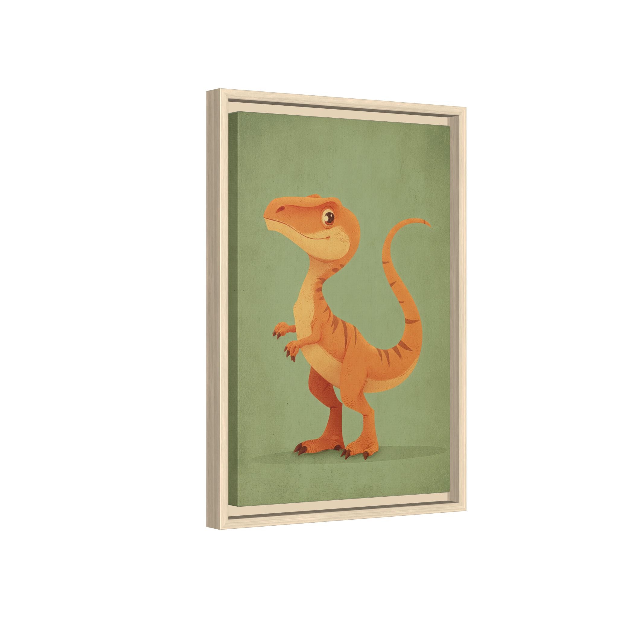 Whimsical Dinosaur Illustration Art for Kids' Rooms
