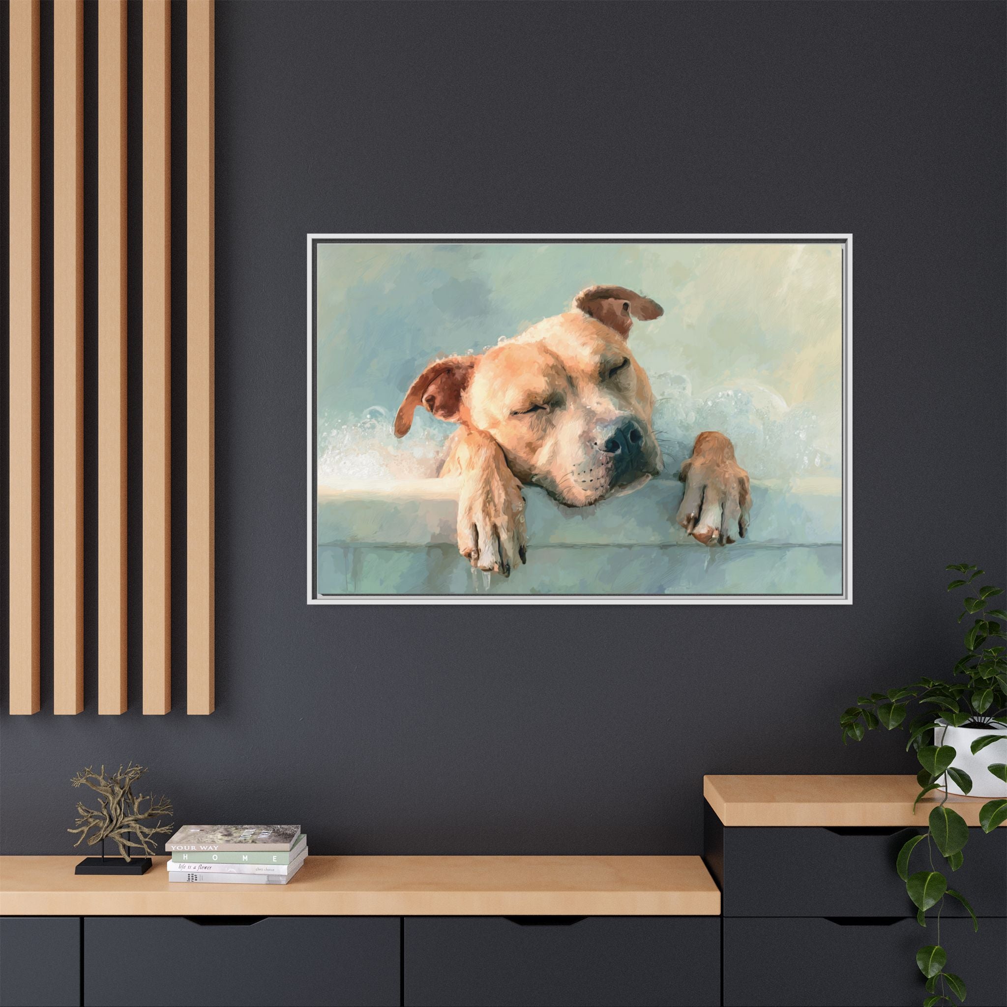 Calming Canine Portrait - Serene Dog Art Print