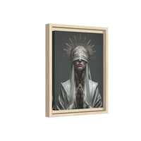 Ethereal Blindfolded Saint Art | Spiritual Home Decor