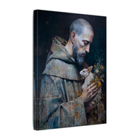 Saint Francis and Rabbit Artwork - Nature Inspired Wall Art