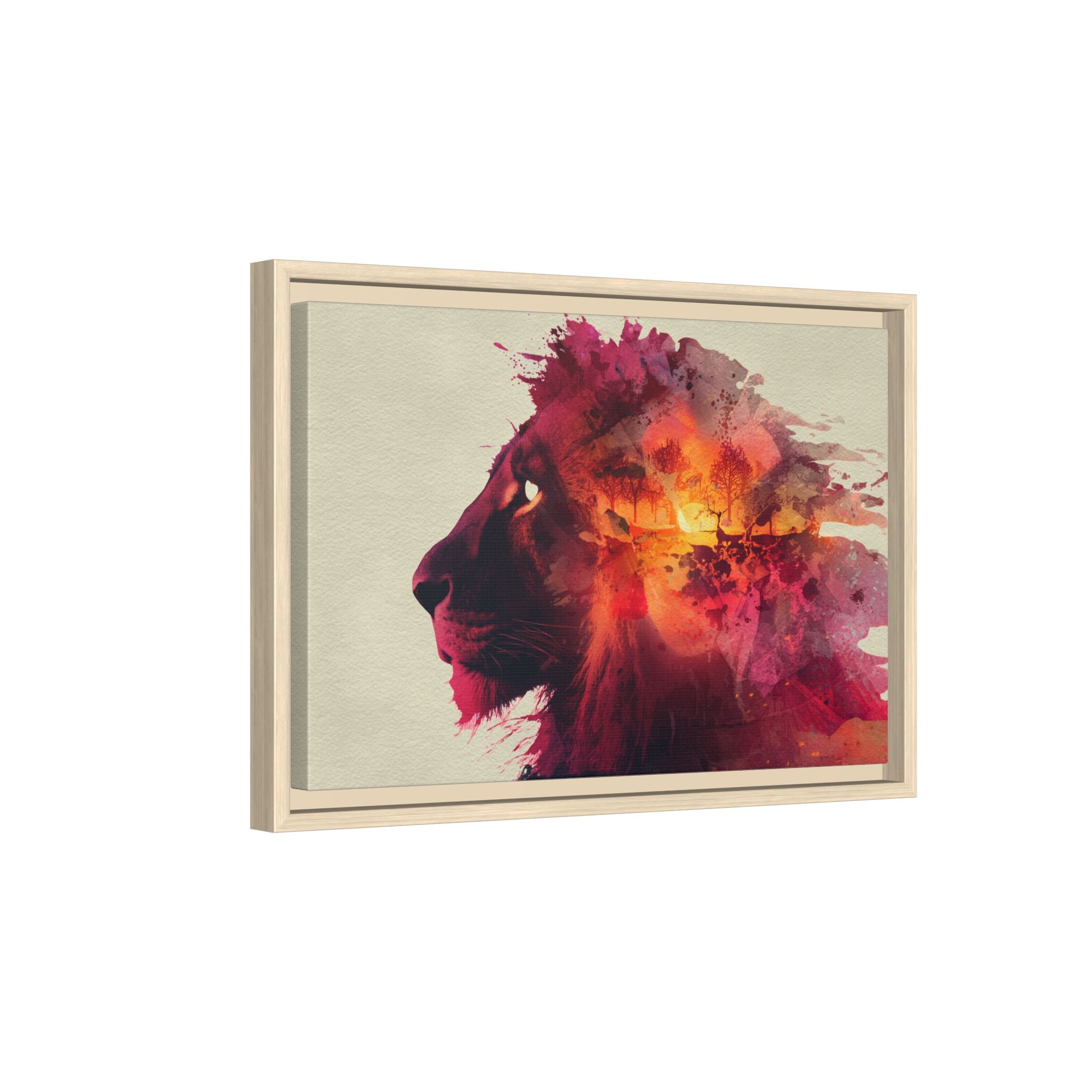 Majestic Lion Watercolor Art | Vibrant Animal Portrait