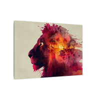 Majestic Lion Watercolor Art | Vibrant Animal Portrait
