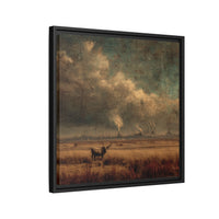 Cattle in Industrial Landscape | Vintage Style Art Print