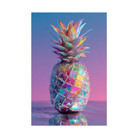 Colorful Pineapple Canvas Art | Abstract Tropical Design
