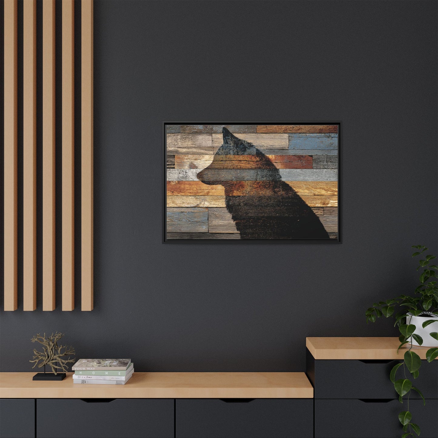 Rustic Wolf Silhouette Wall Art | Nature Inspired Decor