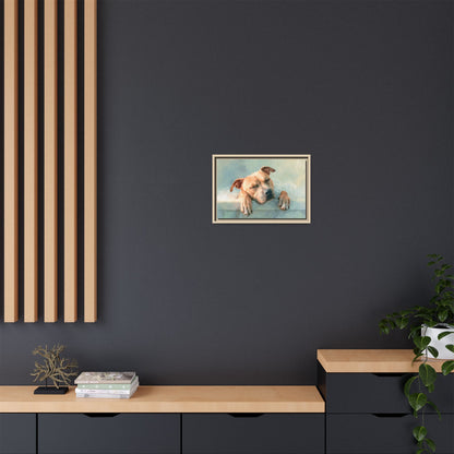 Cozy Dog Portrait | Serene Animal Artwork for Warm Spaces
