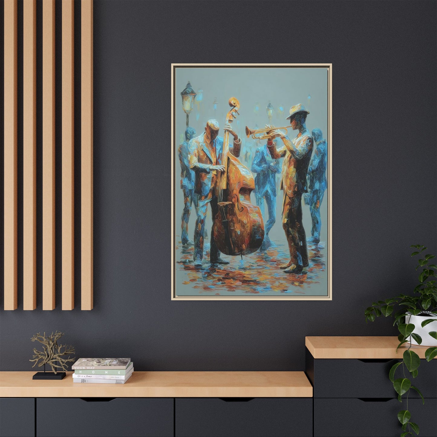 Colorful Jazz Musicians Art for Music Enthusiasts