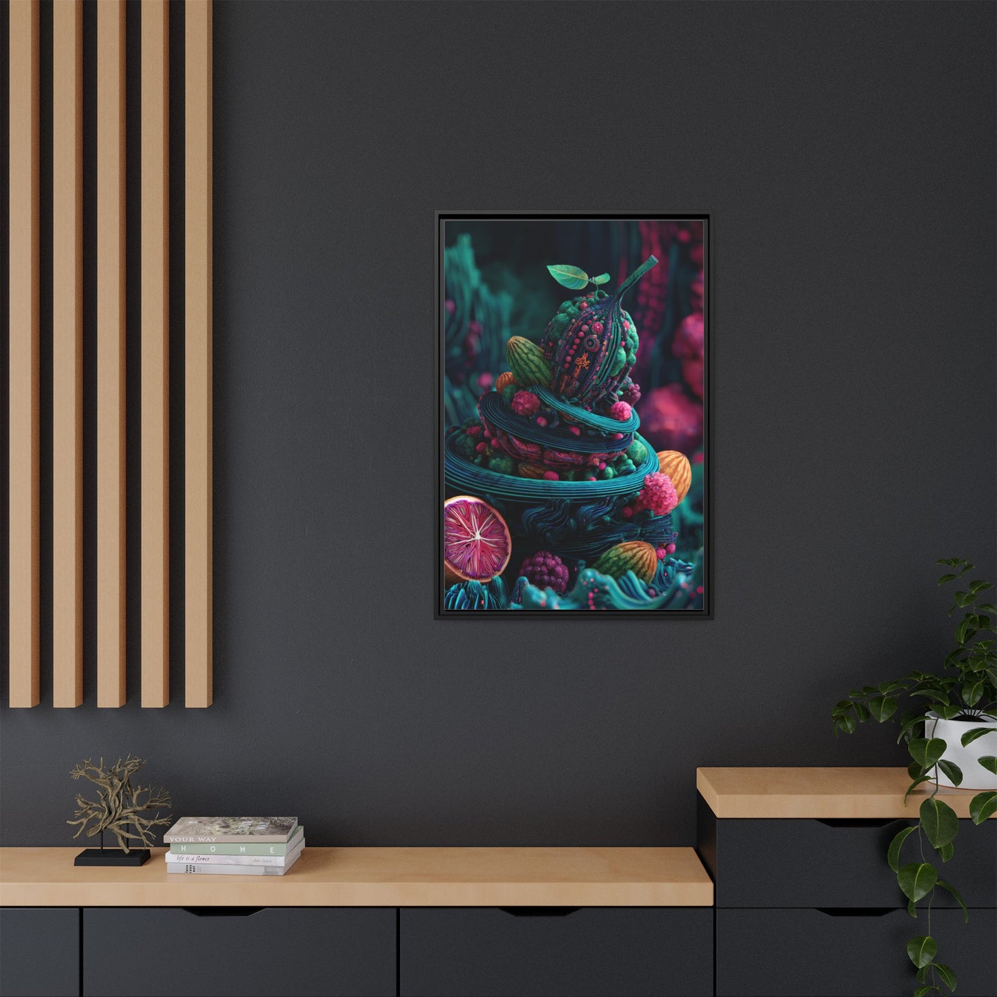 Surreal Fruit Fantasy Art - Vibrant Digital Design