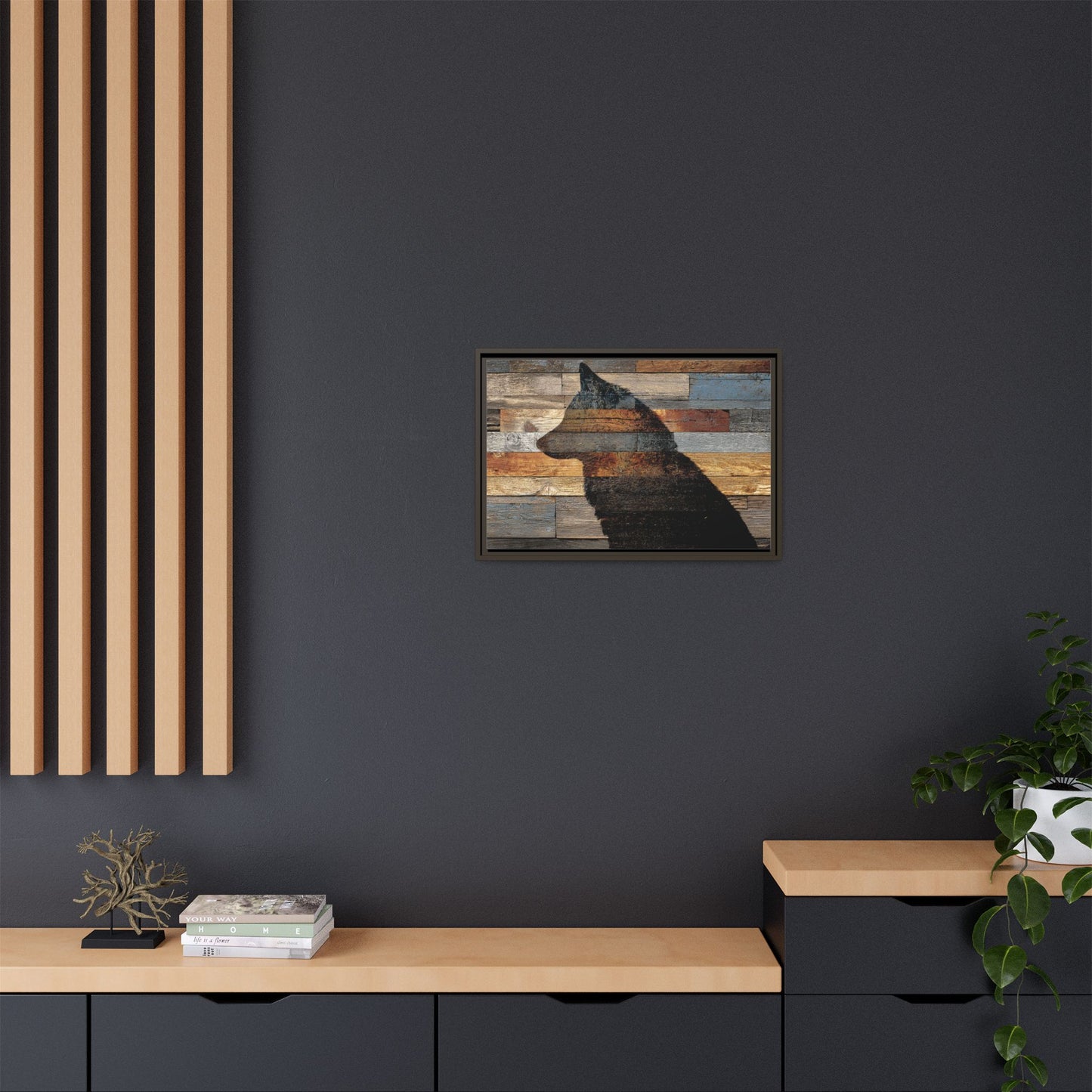 Rustic Wolf Silhouette Wall Art | Nature Inspired Decor
