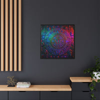 Aztec Mandala Wall Art - Colorful Cultural Decor
