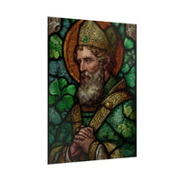 Saint Artwork | Irish Heritage Art | Traditional Green Tones