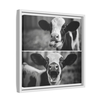 Whimsical Cow Photography | Black and White Animal Art