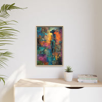 Abstract Cowgirl Art | Colorful Canvas Artwork