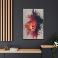 Majestic Lion Watercolor Art | Vibrant Animal Portrait
