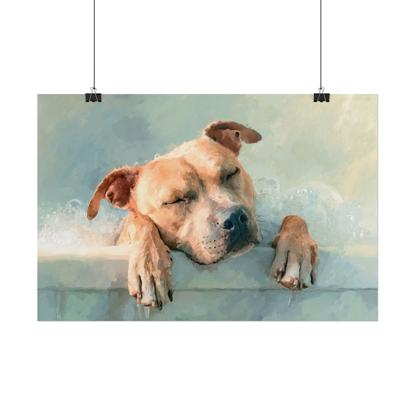 Calming Canine Portrait - Serene Dog Art Print