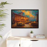 Autumn Festival Night Scene - Colorful Impressionist Art