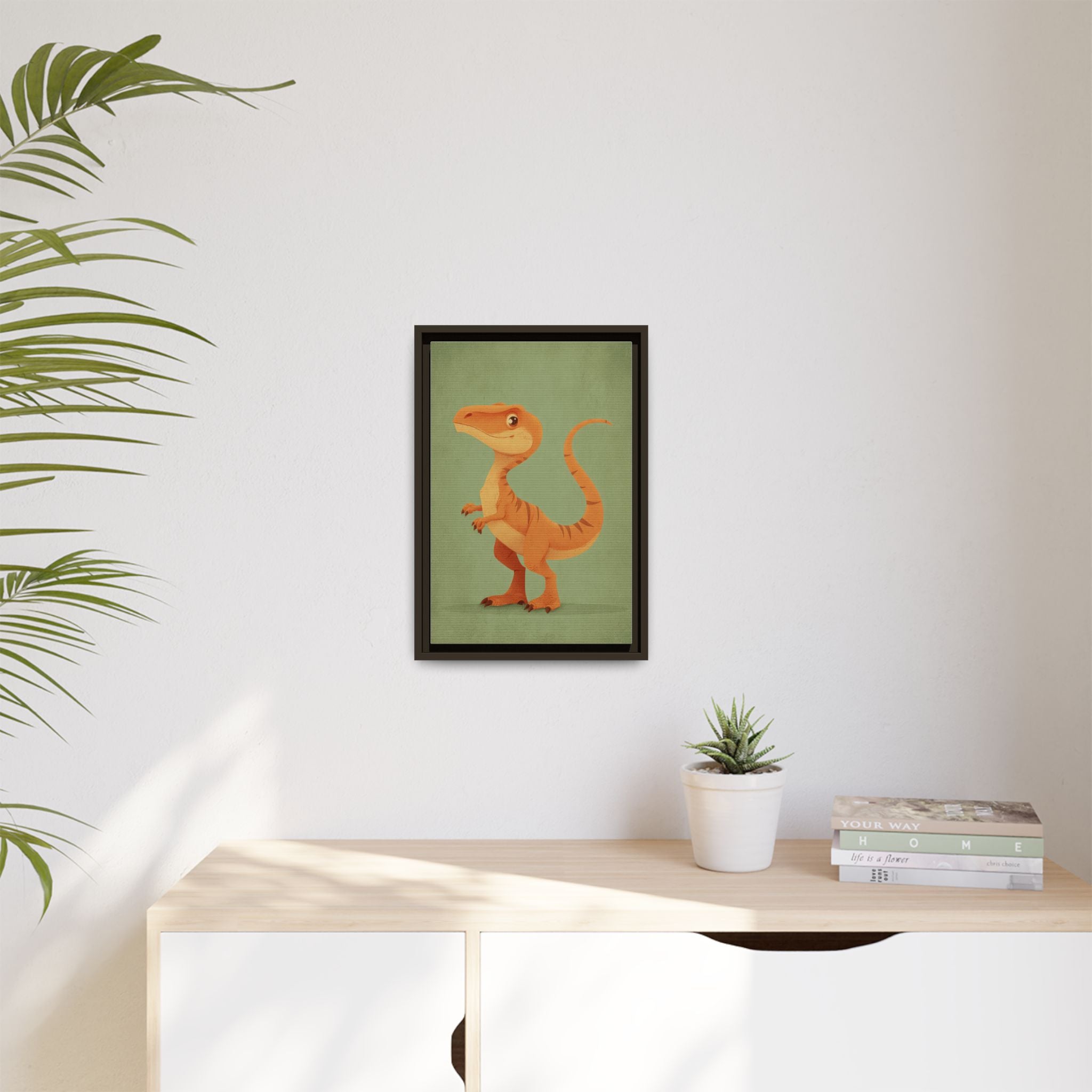 Whimsical Dinosaur Illustration Art for Kids' Rooms