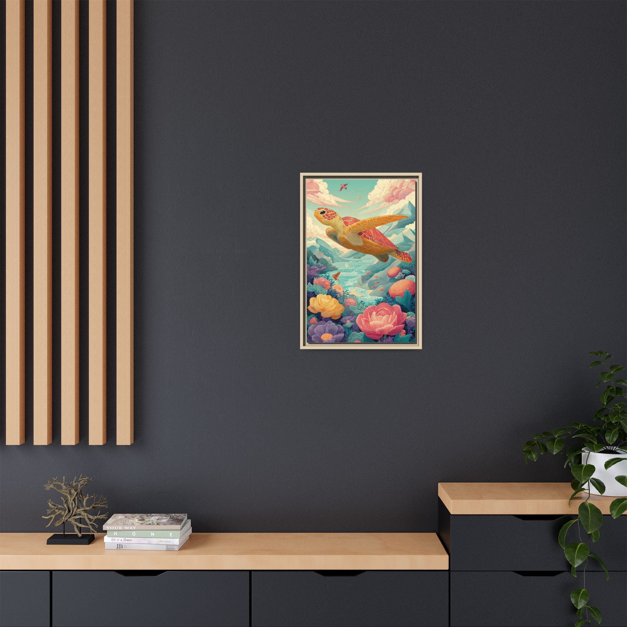 Vibrant Turtle Art | Whimsical Nature Illustration