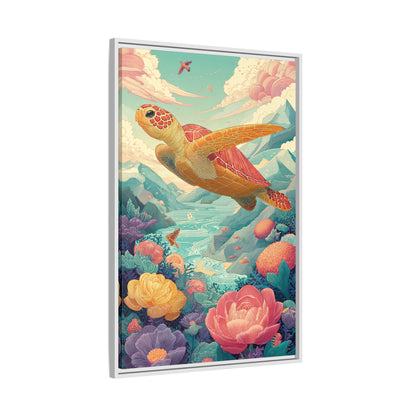 Vibrant Turtle Art | Whimsical Nature Illustration