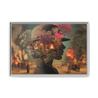 Whimsical Floral Silhouette Art Print | Living Room Décor