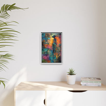 Abstract Cowgirl Art | Colorful Canvas Artwork