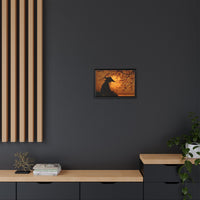 Serene Silhouette of Contemplation | Asian-Inspired Artwork