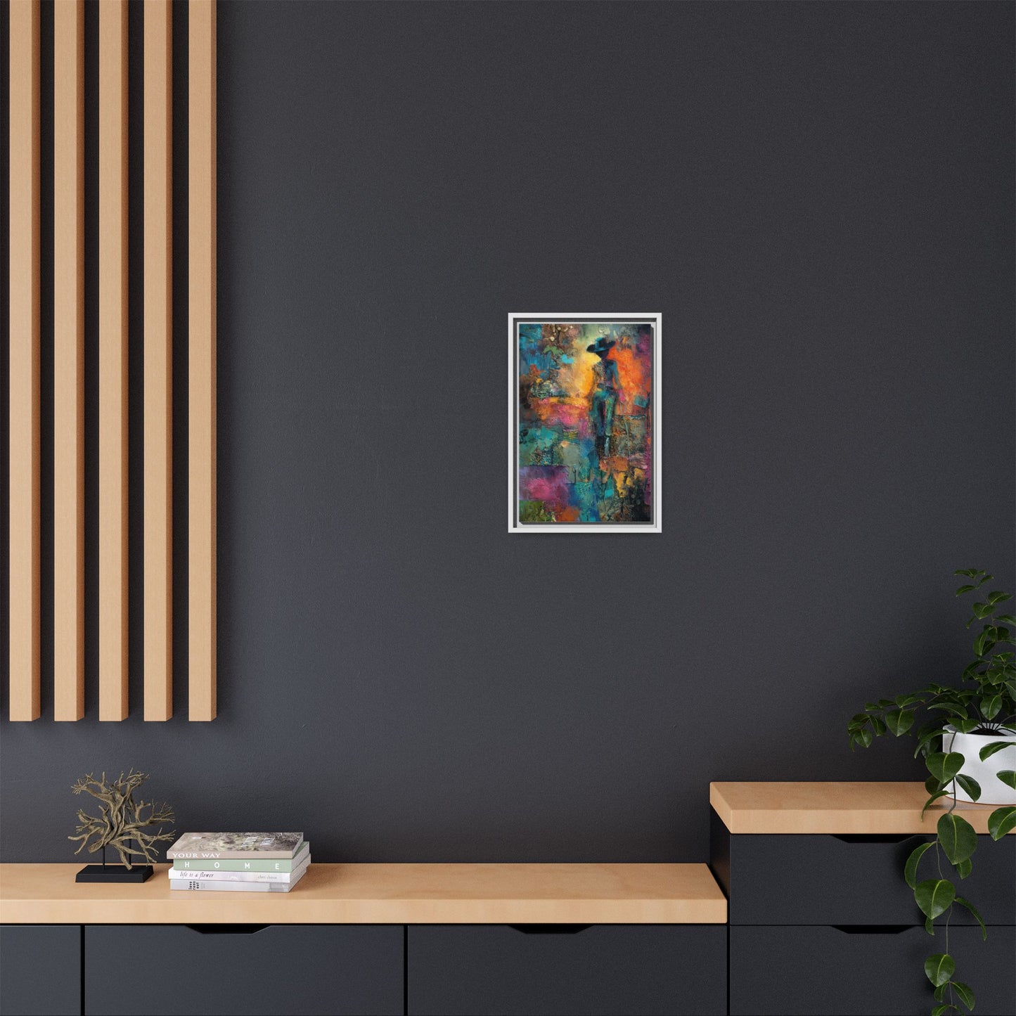 Abstract Cowgirl Art | Colorful Canvas Artwork