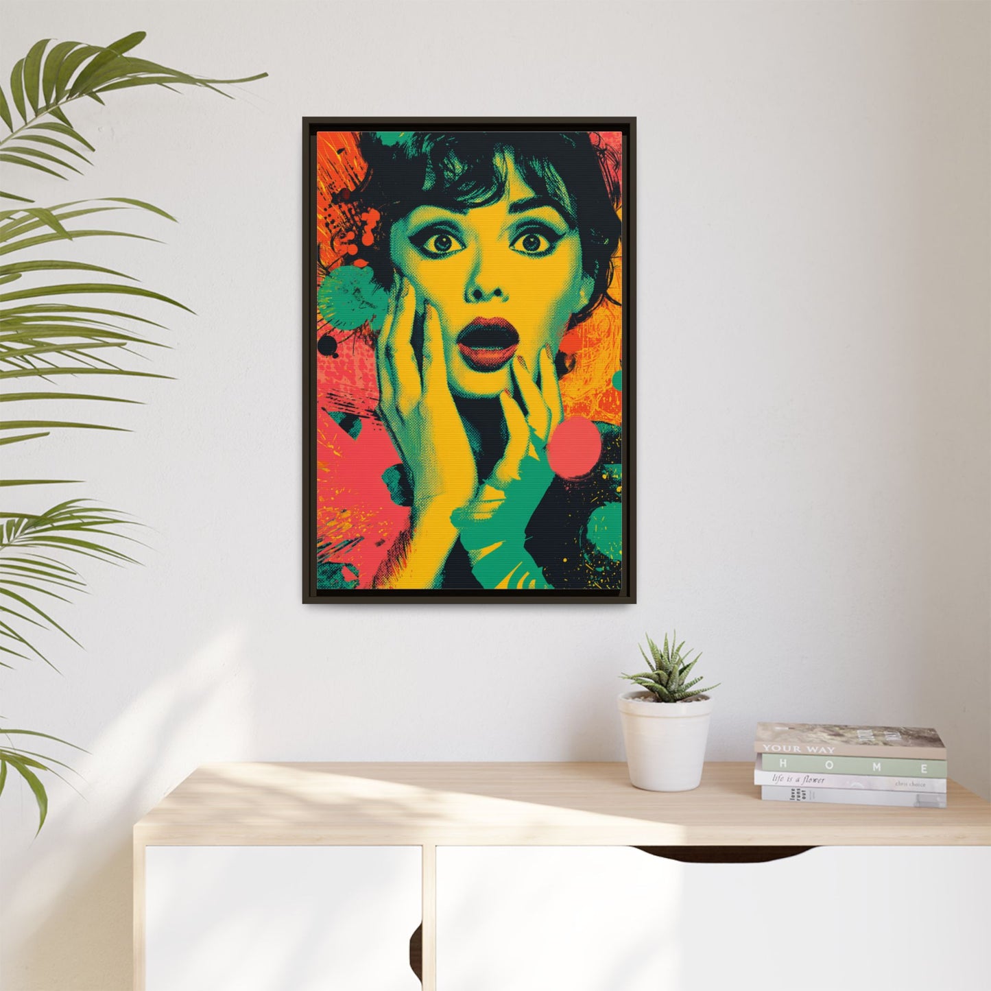 Surreal Pop Art Woman – Vibrant Modern Wall Art