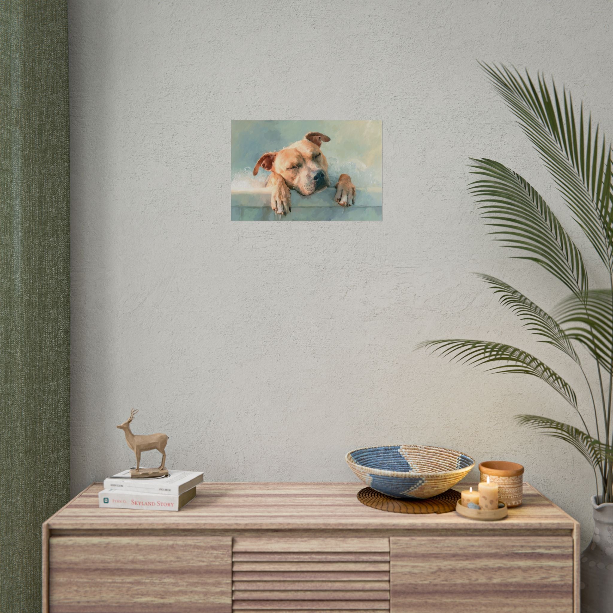 Calming Canine Portrait - Serene Dog Art Print