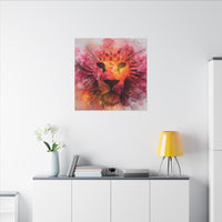 Vibrant Lion Watercolor Artwork | Animal Portrait