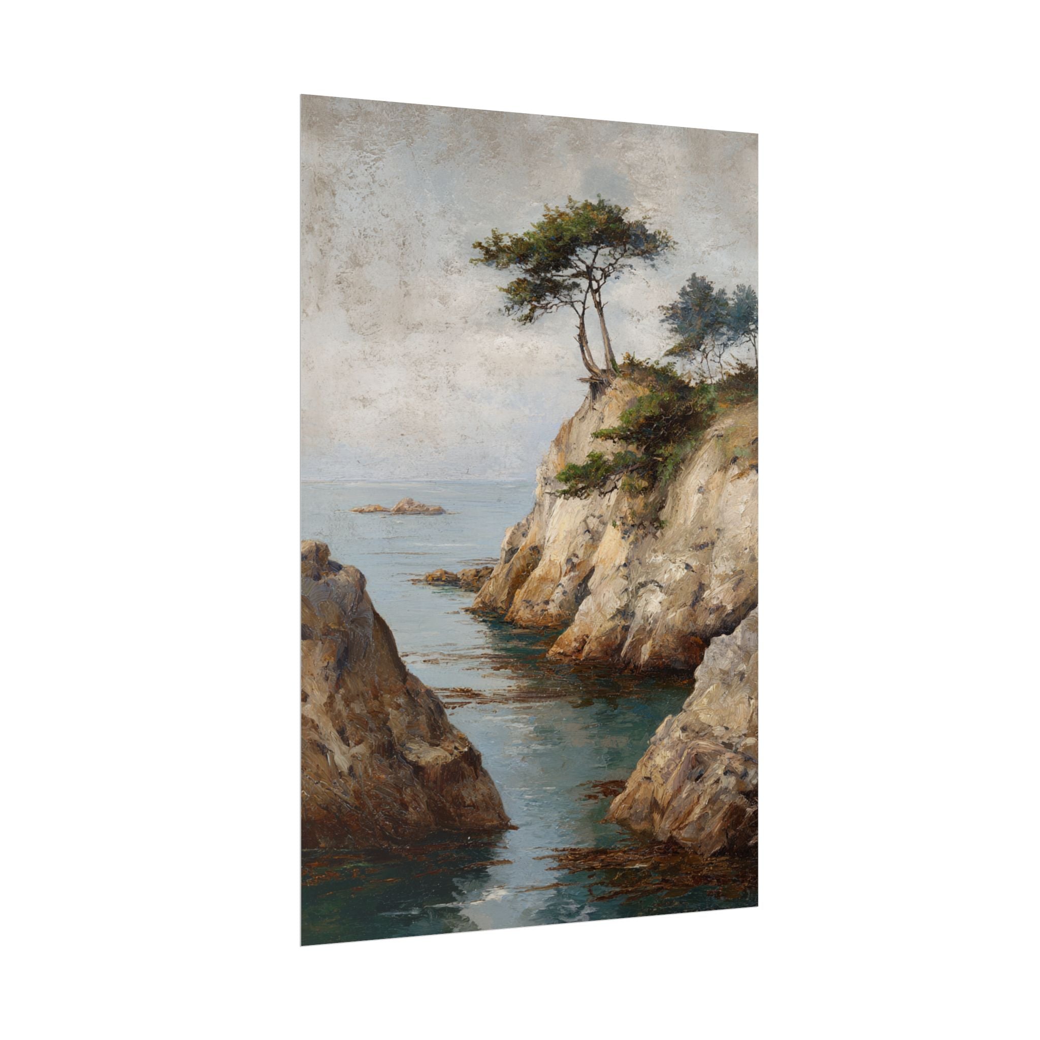 Tranquil Coastal Landscape Art - Soothing Wall Decor